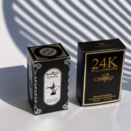 24K Millionaire & Dirham Perfume Set – Luxury Long Lasting Fragrances