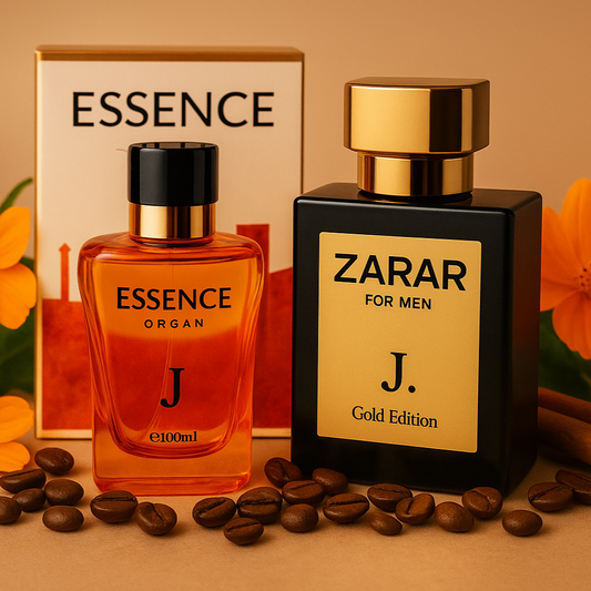 J. Zarar Gold Edition & Essence Organ Perfume Set – Premium Long Lasting Fragrances 100ml
