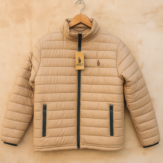 Premium Polo Puffer Jacket – Lightweight, Stylish & Warm Winter Wear