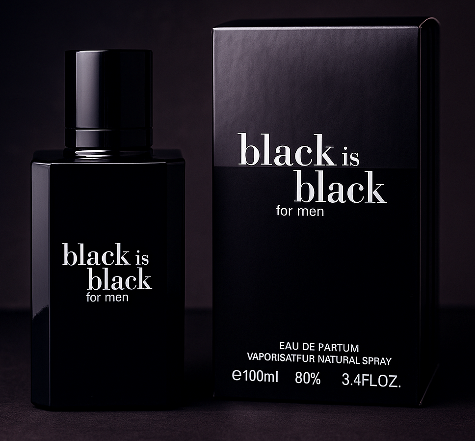 Black is Black Perfume for Men 100ml – Luxury Long Lasting Fragrance