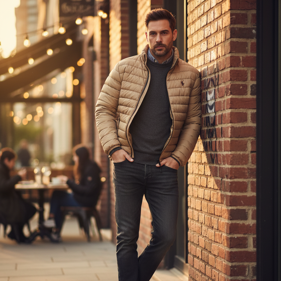 Premium Polo Puffer Jacket – Lightweight, Stylish & Warm Winter Wear